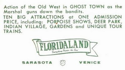 Floridaland - Postcard Back